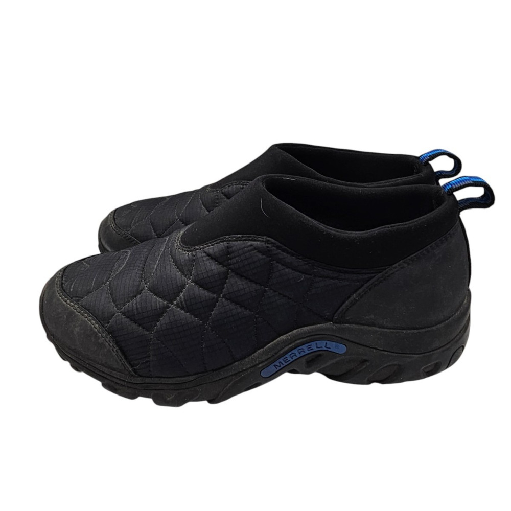 MERRELL Shoes ALPINE MOC Womens Size 9 Black Quilted Slip-On Outdoor